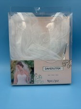 DAVID TUTERA WEDDING WHITE VEIL 1 PIECE NEW  