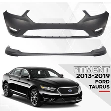 For 2013-2019 Ford Taurus Front Bumper Cover W/ Lower Air Deflector Valance Kit