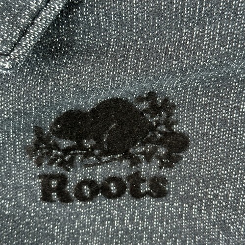 Vintage Roots Logo Blue Pullover Quarter Zip Large Sweatshirt Canada - Picture 5 of 10