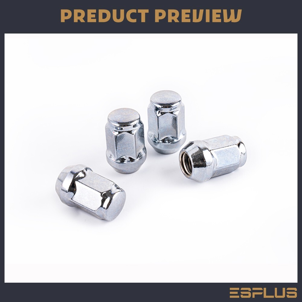 16 Pc Mitsubishi Lug Nut M12x1.5 Chrome Fit 4Lug Lancer/Mirage