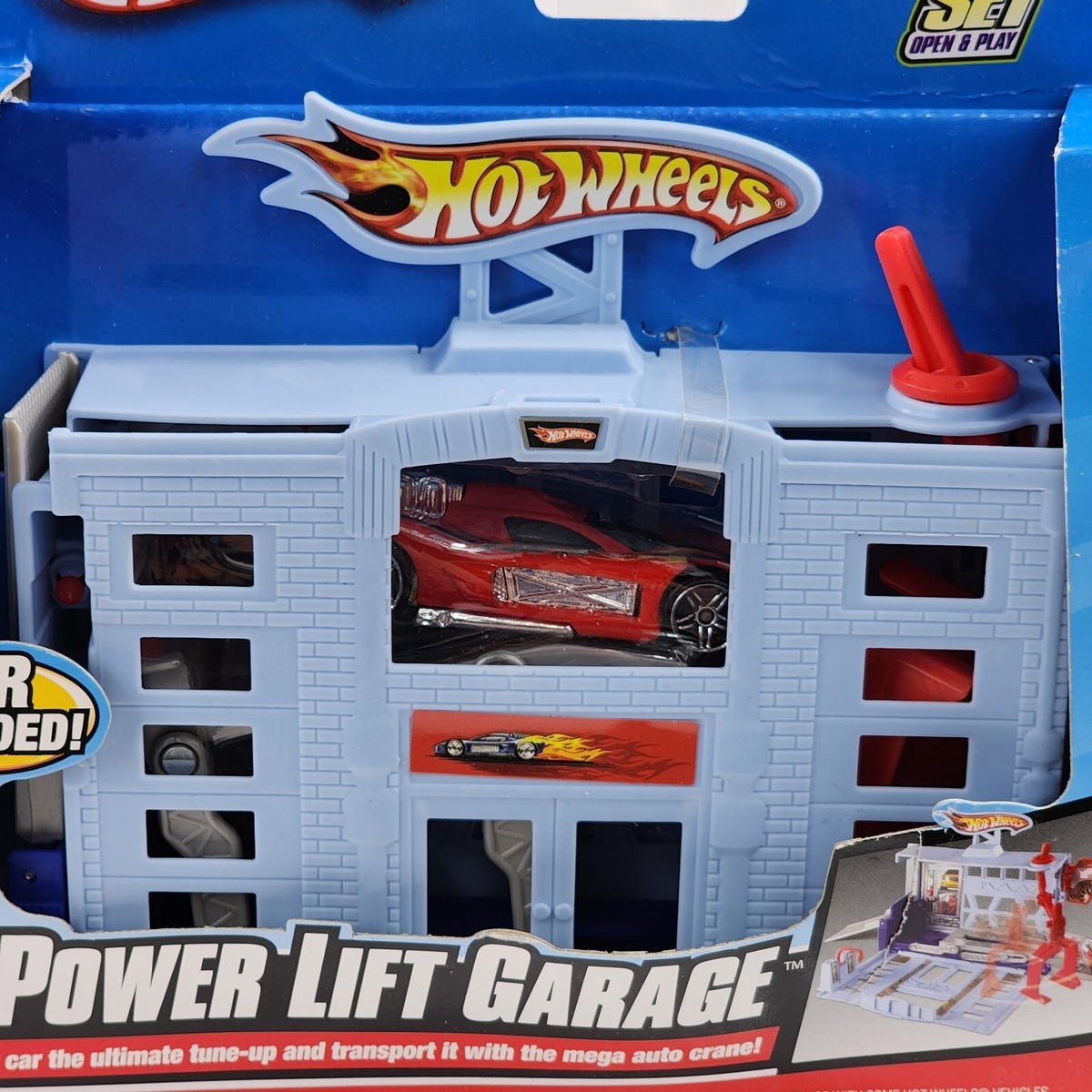 Hot Wheels Power Lift Garage Play Set With Car New In Box