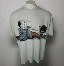 Vintage  Springhill  Train T Shirt Copyright 1977 Size  3XL 