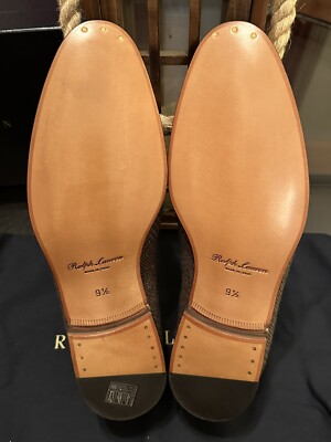 Ralph Lauren Purple Label Size 9.5 Glen Plaid Wool Slippers Shoes Made in Italy Ralph Lauren Purple Label Size 9.5 Glen Plaid Wool Slippers  main image 4