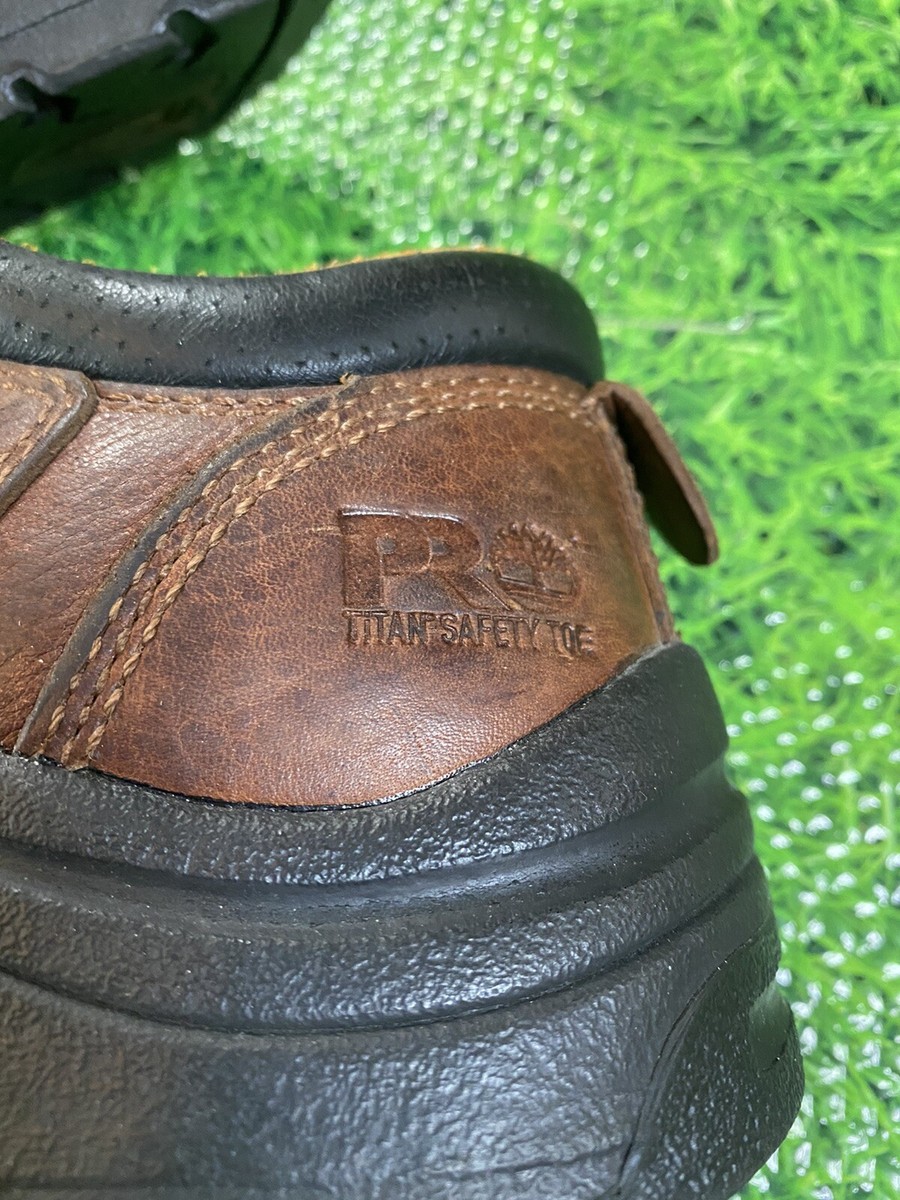 Timberland Pro Powerfit 63189 Women's Brown Leather Safety Toe Sz