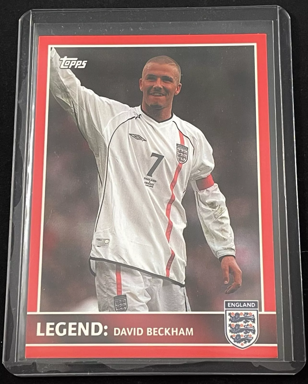 David Beckham trading card