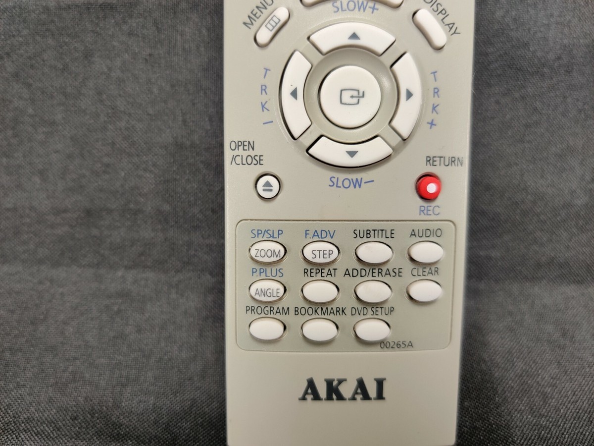 AKAI SHOWVIEW リモコン AKAI 00265A TV DVD VCR COMBO Remote Control CXN2085