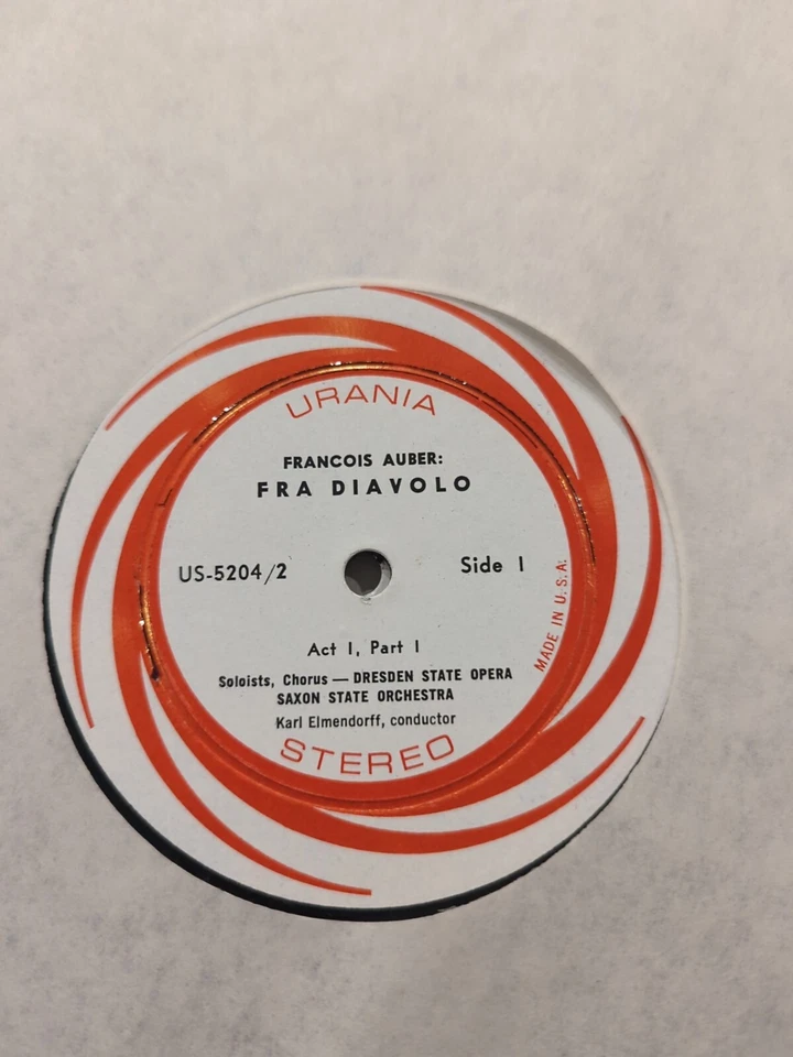 1951 USA URANIA UR 204-2 Francois Auber*, The Dresden State Opera*, Saxon State - Image 3 of 3