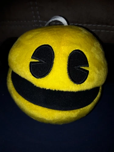 VIPB Doudou peluche PAC MAN jaune Noir TBE