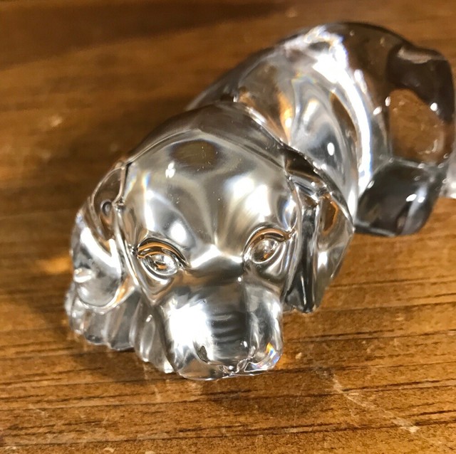 Vintage Princess House 24 Lead Crystal Dog Figurine eBay