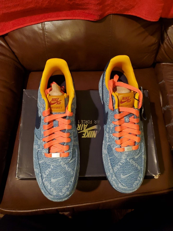 Talla 12.5 - Nike Air Force 1 Low x Levi's Exclusive Denim 2019 Foto 3 de 4