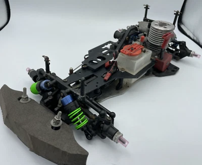 For parts Kyosho engine car Pure ten 4WD chassis vintage rare - image 1 of 4