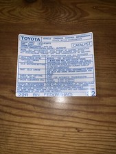 1986 22r Carb Toyota Pickup Truck4runner Hilux Fed Emission Hac Decal Repro 82 1986 22r Carb Toyota Pickup Truck4runner Hilux Fed Emission Hac Decal Repro 82