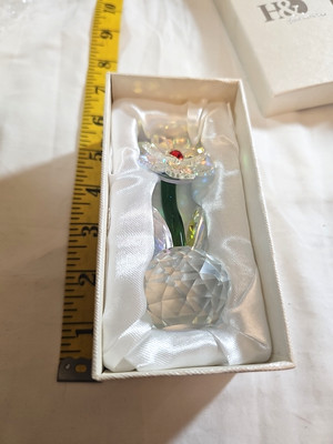 H&D HYALINE & DORA Sunflower Crystal Figurine Collectible