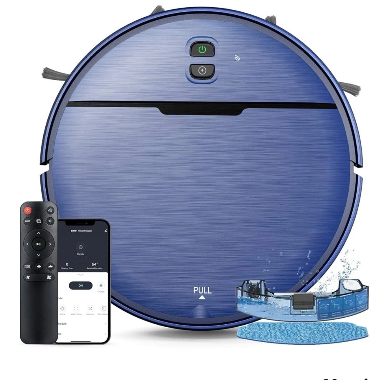 Robot Vacuum and Mop Combo, 2-in-1 WiFi/App, Self-Charging, Pet Hair/Carpet