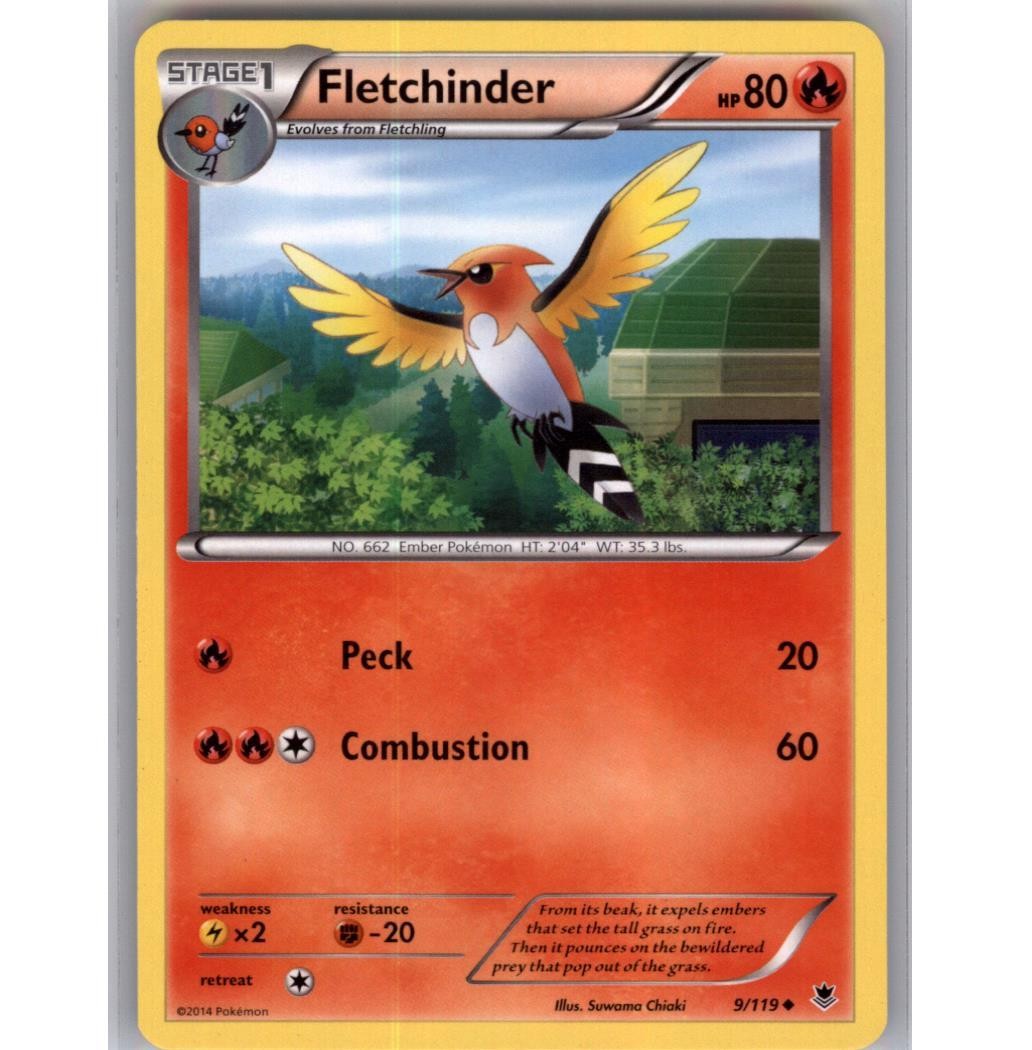 Fletchinder Normal Uncommon XY - Phantom Forces 9/119 NM