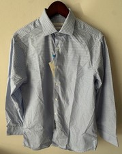 NWT Perry Ellis Portfolio slim fit 15.5 32-33 long sleeve button down shirt