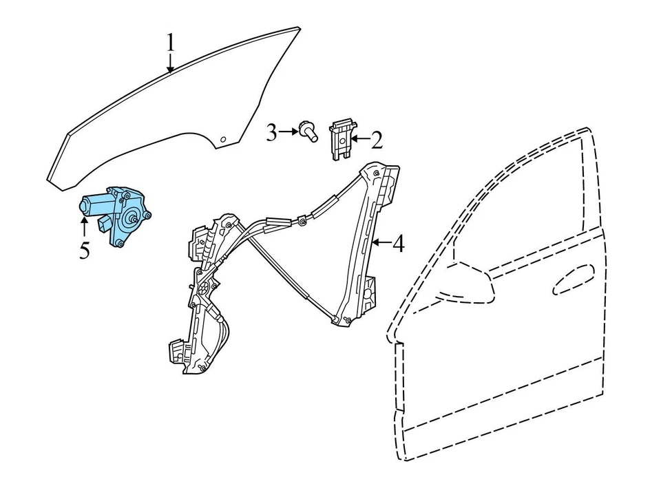Mercedes-Benz SLS AMG 2012-2015 - Motor ventana trasera izquierda 2078200642 Foto 3 de 4