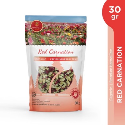 Red Carnation Dried Flower Tea 30g | Organic Loose Botanical