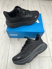 Hoka One One Bondi 8 Triple Black Running Shoes Size UK9.5
