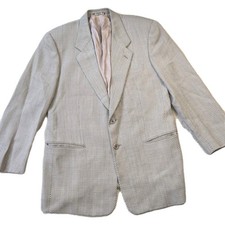 Vintage Mani Giorgio Armani Blazer 38S Men's Houndstooth Wool Sport Coat Italy