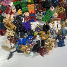 LEGO Minifigure Super hero’s Parts lot Marvel and DC heads, legs, torsos, helmet