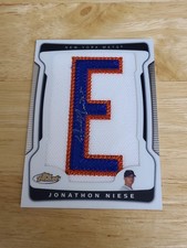 2009 Topps Finest Letter /285 Jon Niese Jonathon (Letter E) #162 Patch Auto $$$