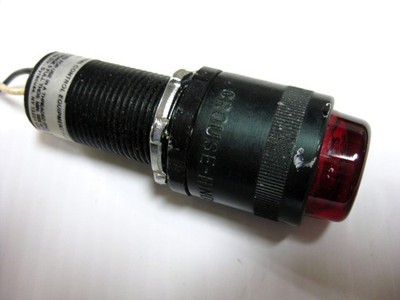Crouse Hinds EMP-6W.125V RED Pilot Light Illuminated. Extra Lense