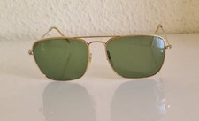 Vintage Ray-Ban B L Aviator Sunglasses Gold Tone G-15 Lenses USA Made 1980s