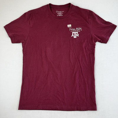 Image One Texas A&M Aggies Men's Medium T-Shirt Gig 'Em NCAA SEC Maroon New