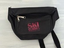 Vintage 1980's The Ski Summit Colorado USA Fanny Pack Hip Cross Body Black