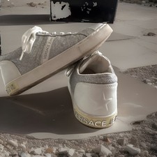 Versace Jeans Sneaker, Weiß Glitzer Gr. 38