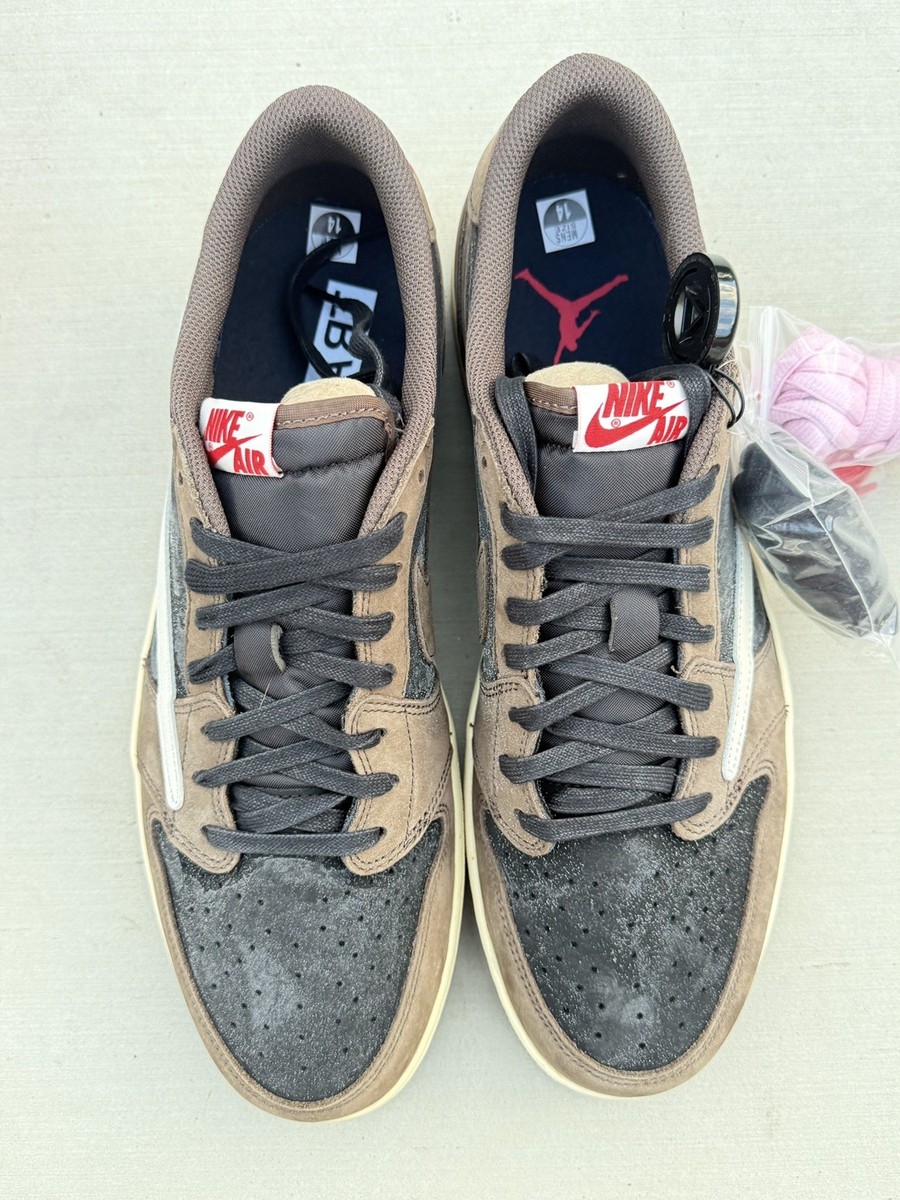 Size 14 - Jordan 1 x Travis Scott Low Mocha for sale online | eBay