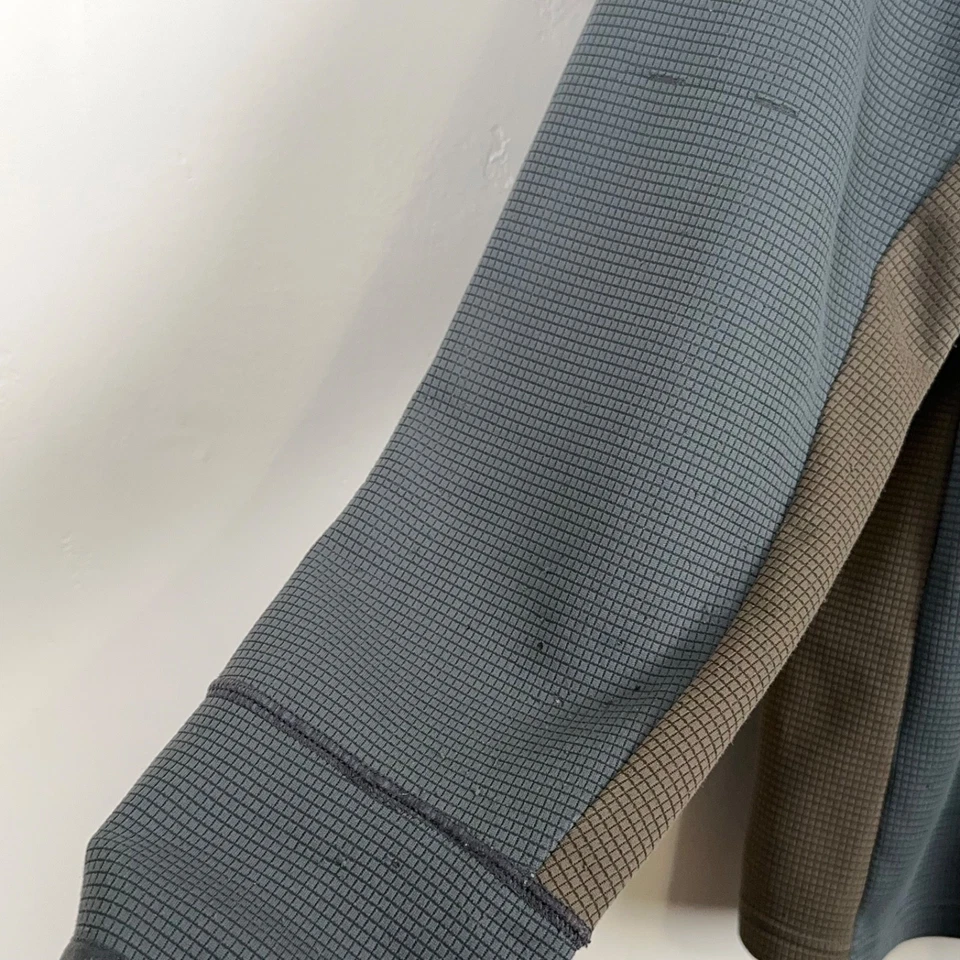 KUIU Jacket Men L Hunting Outdoor Grid Fleece Hooded Full Zip Gray Olive - Image 3 of 4