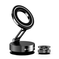 LnkXT Vacuum Magnetic Phone Holder for Car,Full Metal Body,Vacuum Black
