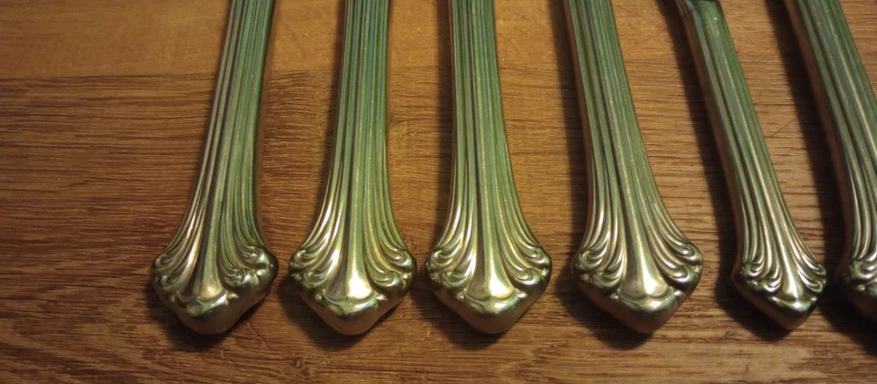 Colonial Plume Handle 18/8 Stainless Garmany  9 3/8" New French Hollow knife Lot — 第 2/4 张图片