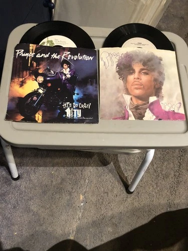 Prince 45 RPM Record Lot (2)-Lets Go Crazy-How Come You Don’t Call Me Anymore