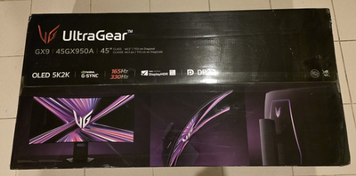 LG 45GX950A-B OLED 5K2K ゲーミングモニター 中古 LG Ultragear 45in 5K2K 45GX950A-B OLED 800R Curved Gaming Monitor