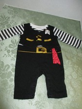 Baby Pirate Halloween Costume Size 0-3 Months by Celebrate W/Snaps "Cute"