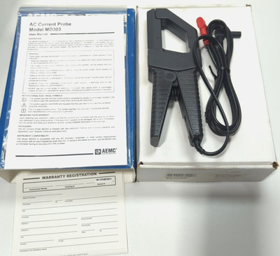 AEMC Instruments AC Current Probe ~ Model MD303 ~ CAT# 1201.21 ~ 1-500A ~ NEW