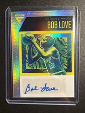 2020-21 Panini Flux Flux Signatures Bob Love #FLS-BOB Auto Silver Prizm Bulls