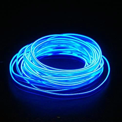 El Wire Lights for Car Inteior Dash Light Neon Lights 16FT/5M Car Led Blue - Image 3 of 4