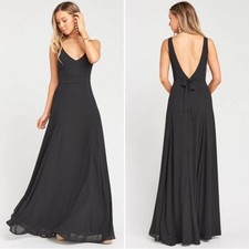 Show Me Your Mumu Dress Womens Extra Small Black Jenn Maxi in Black NWT