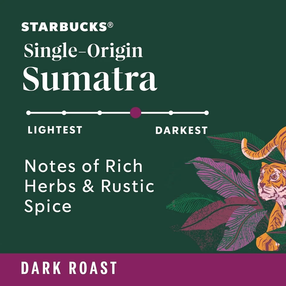 Cápsulas de café Starbucks K-Cup, tostado oscuro, Sumatra para cerveceros Keurig, 96 cápsulas Foto 4 de 4