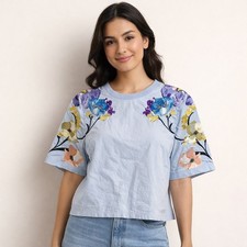 Top floreale ricamato 3.1 Phillip Lim TAGLIA 0