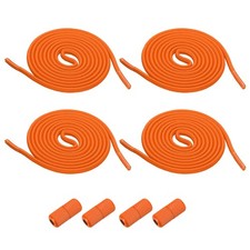 2Set No Tie Shoelaces Tieless Elastic Shoe Laces for Adults, Orange