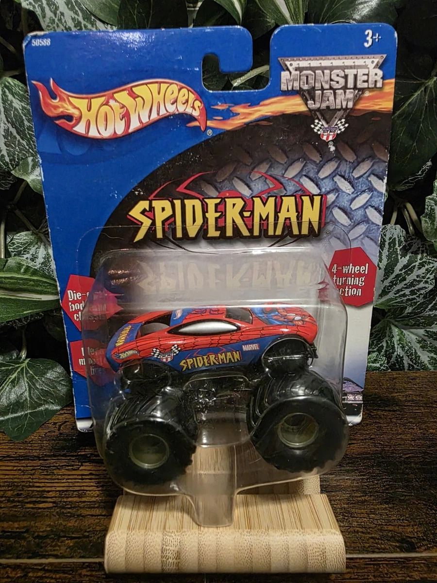 Hot Wheels Monster Jam Spider-Man Diecast & Toy Monster Trucks for