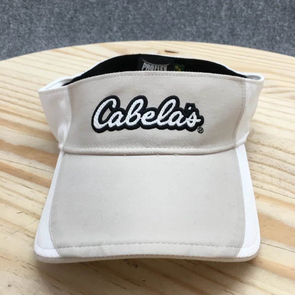 Cabela's Proflex Visera Sombrero Unisex Beige L-XL Ala Curvada Logo Bordado Foto 2 de 4