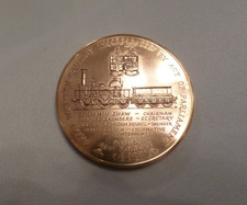1985 150th ANNIV. of THE GREAT WESTERN RAILWAY 63mm MEDAL in Presentation Case