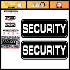 2 Pack Heavy Duty Magnetic Security Signs for Vehicles, Trucks SUVs - 18"x6