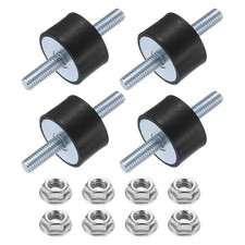 4Pcs M6 x 18mm Rubber Mounts 15 x 25mm Rubber Vibration Isolator with Nuts